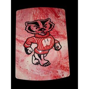 Wisconsin Badgers Cutting Board 18x12 Red